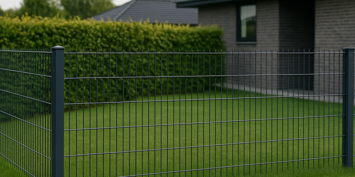 Trådhegn monteret i dansk have – 100–200 cm højde